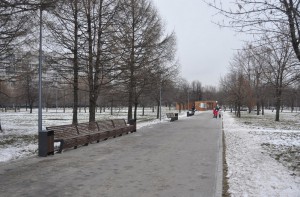 Парк Нагатино-Садовники зимой