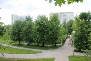 Каскадный парк в районе Братеево
