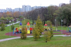 Каскадный парк в районе Братеево