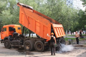 Дорожные работы в Москве