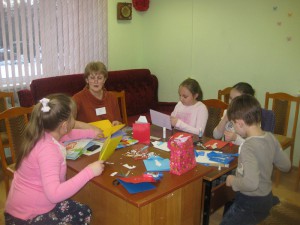 Мастер-класс для юных посетителей в библиотеке на Ключевой