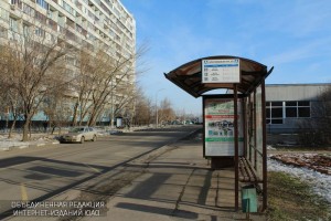 Автобусная остановка в районе Братеево