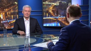 Мэр Москвы Сергей Собянин в эфире ТВЦ
