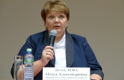 Заместитель главы управы по вопросам ЖКХ, благоустройства и строительства Ольга Шмелева рассказала пришедшим о том, какая работа проведена на сегодняшний день