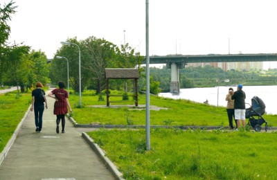 Набережная возле Москвы-реки в районе Братеево