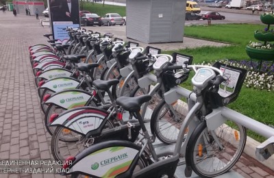 Пункт проката велосипедов у метро Чертановская