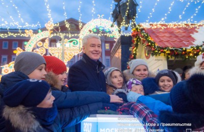 Сергей Собянин пригласил жителей отметить Новый год на площадках Москвы