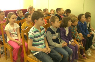 Юные посетители библиотеки на Ключевой