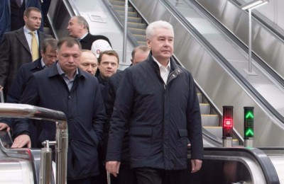 Мэр Москвы Сергей Собянин в метро