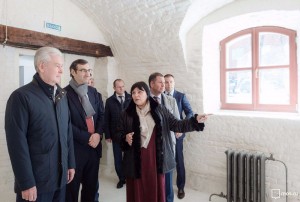 Собянин посетил отреставрированный дом Баулина