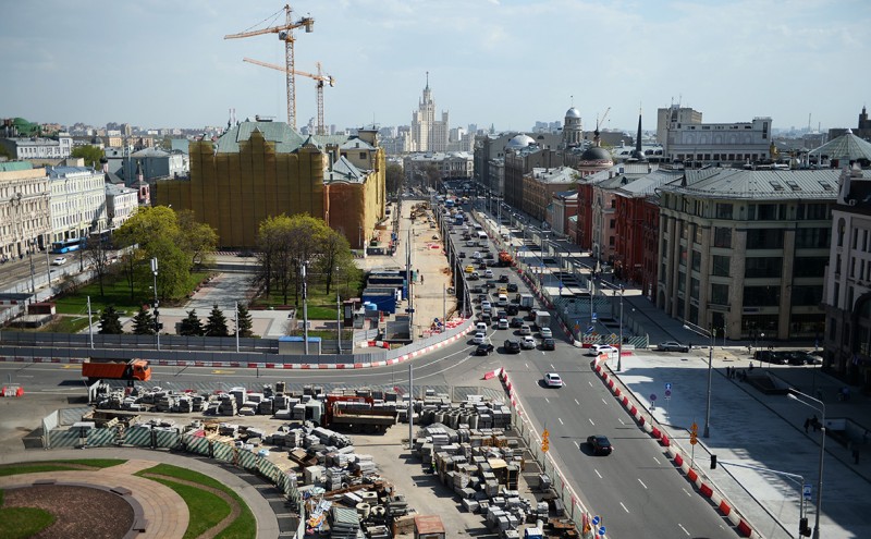 Реконструкция в центре Москвы по программе "Моя улица"