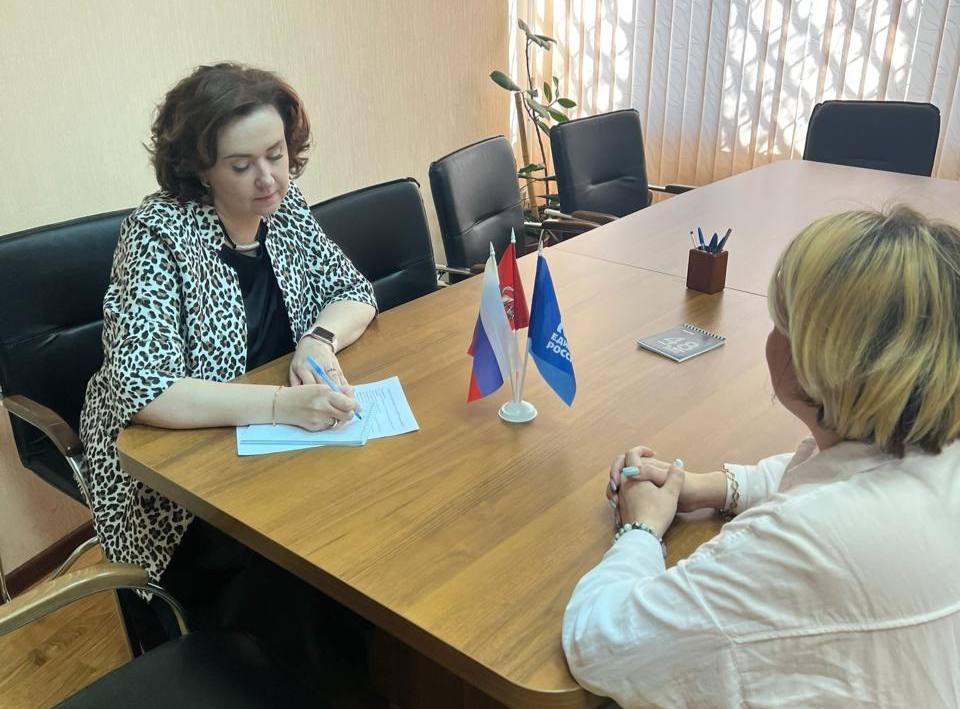 Ольга Белоусова рассказала о местах в детских садах во время личного приема граждан. Фото: страница Ольги Белоусовой в социальных сетях