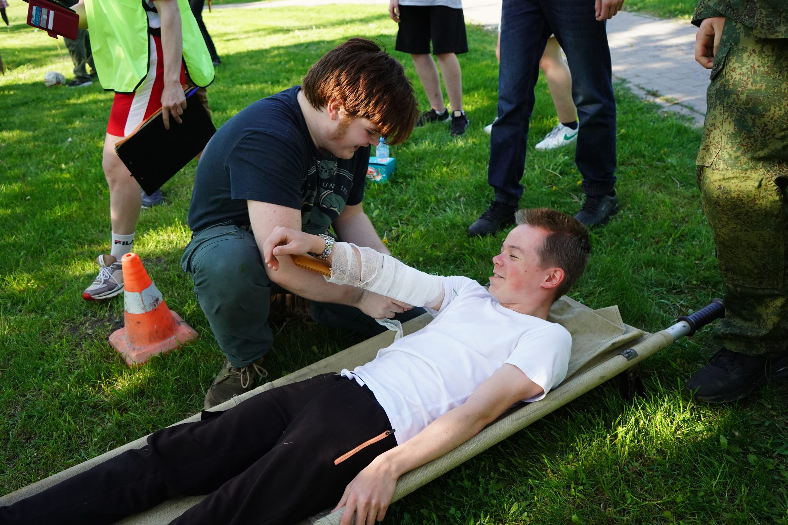 Станционную игру провели для учеников школы №1998 «Лукоморье». Фото: Анна Быкова, «Вечерняя Москва»