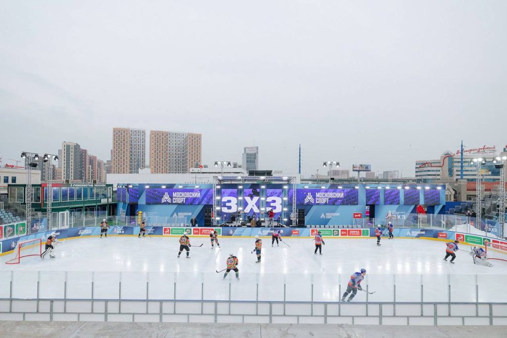 Открыта регистрация на Кубок московского спорта по хоккею три на три среди любителей. Фото: пресс-служба Департамента спорта города Москвы