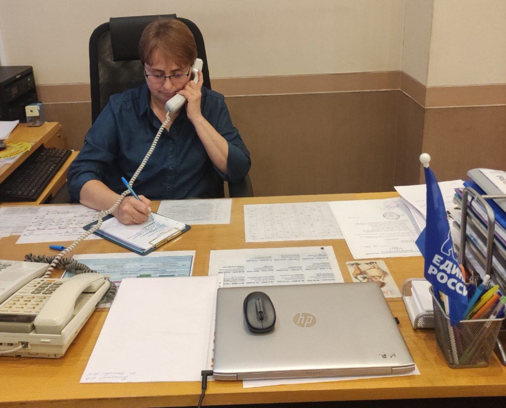 Ирина Чинилина провела прием граждан. Фото: Telegram-канал Ирины Чинилиной