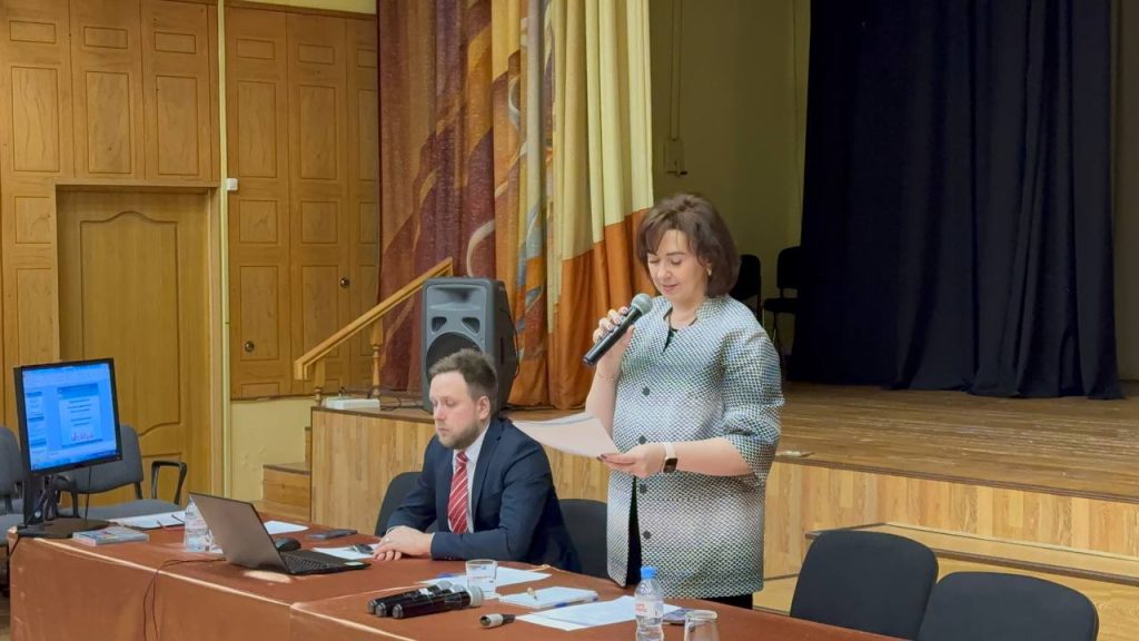 Ольга Белоусова провела педсовет в школе №1998 — фото- и видеорепортаж. Фото: Анастасия Сёмина, «Вечерняя Москва»